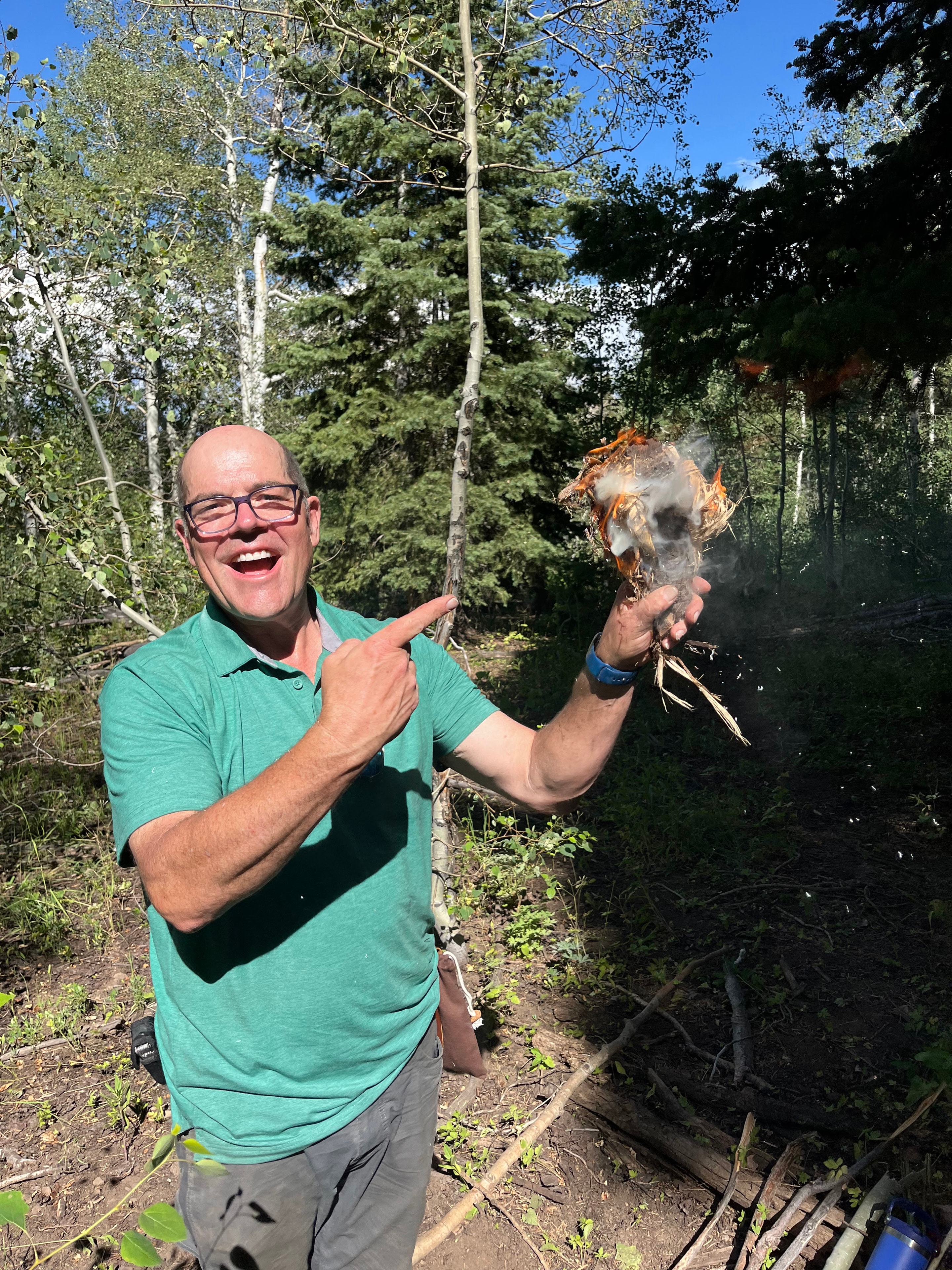 Primitive Thrival course participants in the wilderness
